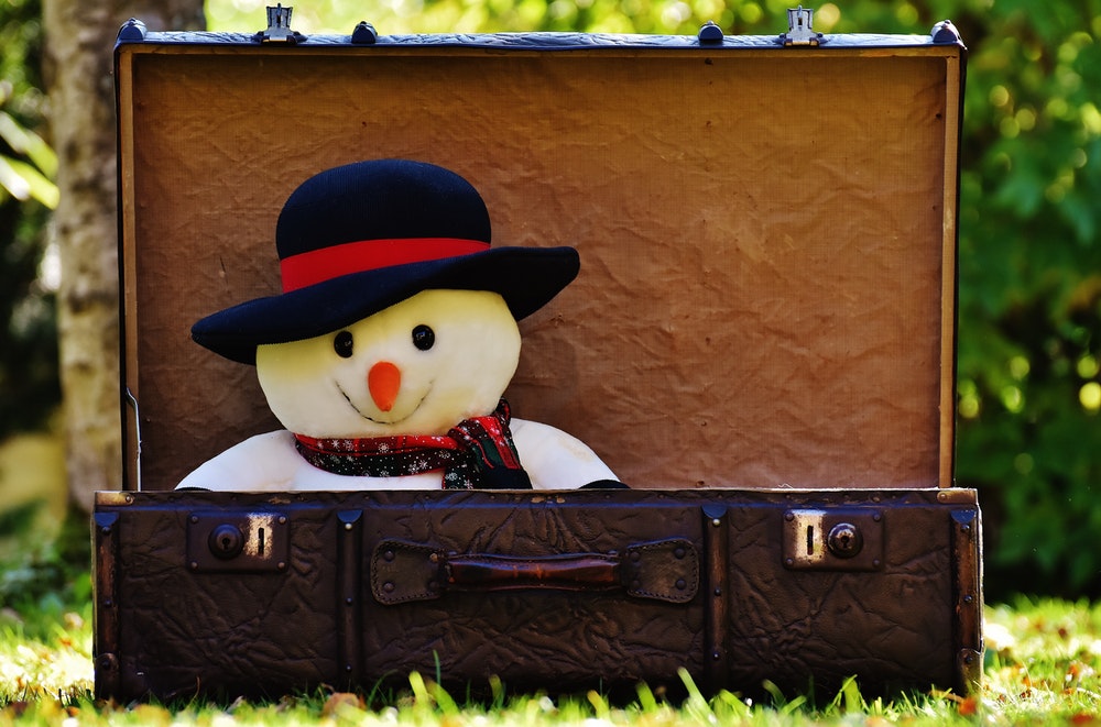 snowman in box