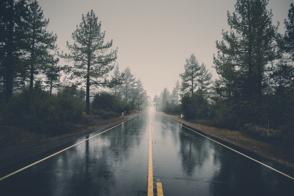 rainy road